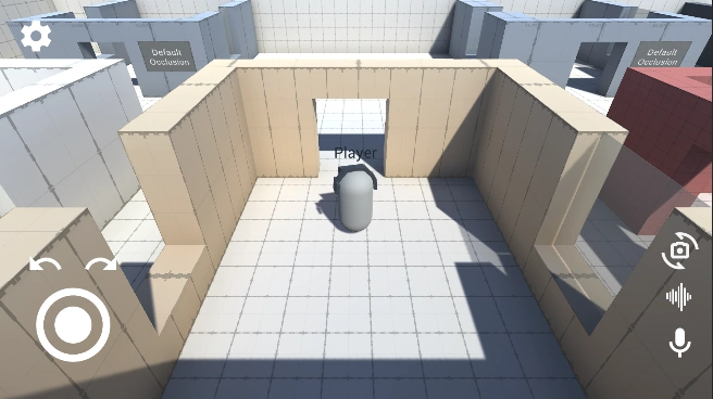 Activated mobile controls in the Tech Demo.