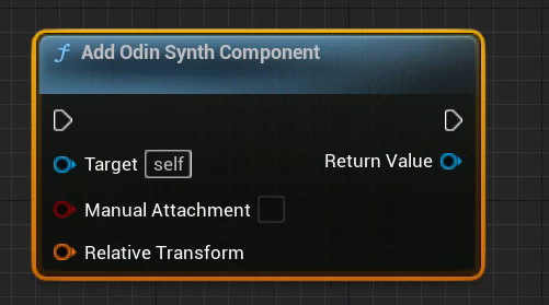 Add Odin Synth Component