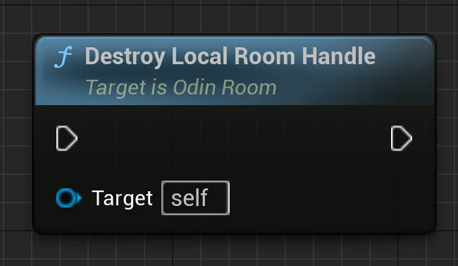 Destroy Local Room Handle