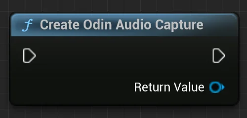 Create Odin Audio Capture