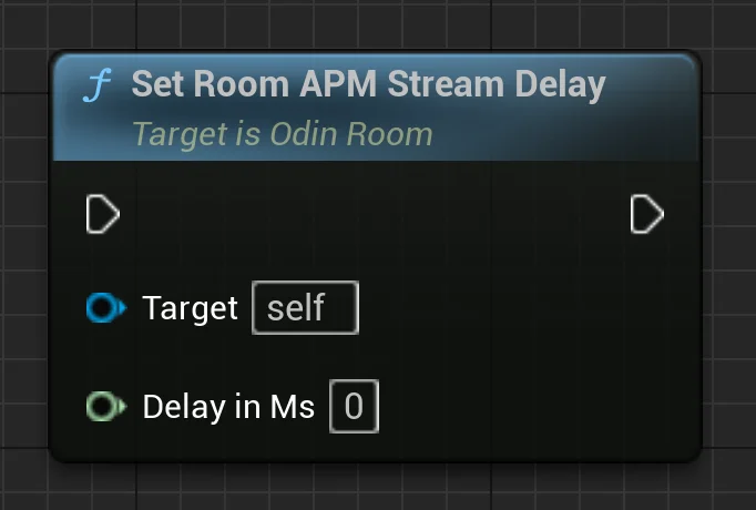 Set Room APM Stream Delay